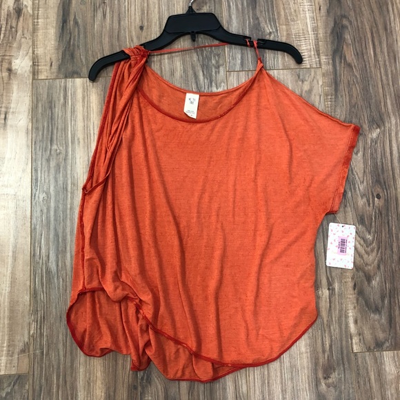 Free People Tops - NWT orange free people off one sleeve top